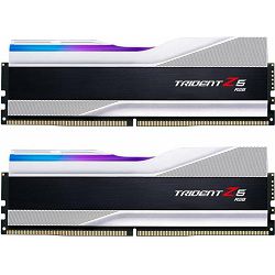 DDR5 32GB (2x16) G.Skill, 7600MHz, Trident Z5 RGB silver, Intel XMP 3.0, F5-7600J3646G16GX2-TZ5RS