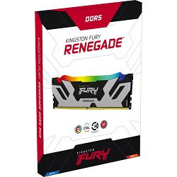 DDR5 32GB (2x16) Kingston, 7200MHz, FURY Renegade RGB black/silver Intel XMP, KF572C38RSAK2-32