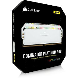 DDR5 64GB (2x32) Corsair, 5600MHz, Dominator Platinum RGB white, Intel XMP, CMT64GX5M2B5600C40W
