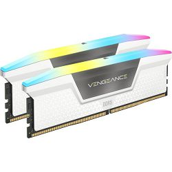 DDR5 32GB (2x16) Corsair 6200MHz RGB White, Intel XMP 3.0, CMH32GX5M2B6200C36W