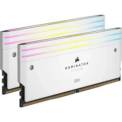 DDR5 32GB (2x16) Corsair, 7200MHz, Dominator Titanium RGB white, Intel XMP, CMP32GX5M2X7200C34W