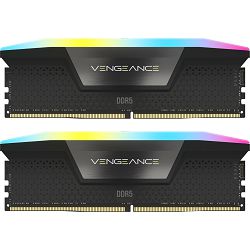 DDR5 96GB (2x48) Corsair Vengeance RGB Black, 5600MHz, CL40, Intel XMP 3.0, CMH96GX5M2B5600C40