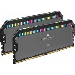 DDR5 64GB (2x32) Corsair, 6000MHz, Dominator Platinum RGB Grey, AMD EXPO, CMT64GX5M2B6000Z30