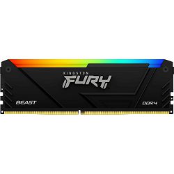 DDR4 16GB (1x16) Kingston 3200MHz Fury BEAST RGB, KF432C16BB12A/16