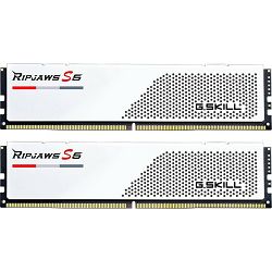 DDR5 32GB (2x16) G.Skill, 6000MHz, Ripjaws S5 White, Intel XMP, F5-6000J3040F16GX2-RS5W