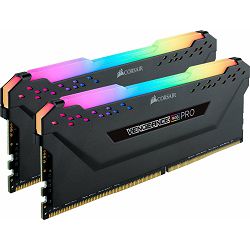 DDR4 32GB (2x16) Corsair 3600MHz RGB PRO Black, Intel XMP 2.0, CMW32GX4M2Z3600C18