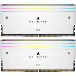 DDR5 64GB (2x32) Corsair, 6400MHz, Dominator Titanium RGB White, Intel XMP 3.0, CMP64GX5M2B6400C32W
