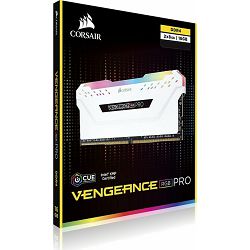 DDR4 16GB (2x8) Corsair 3200MHz RGB PRO White, CMW16GX4M2C3200C16W