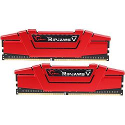 DDR4 16GB (2x8) G.Skill 3600Mhz Ripjaws V Red, F4-3600C19D-16GVRB