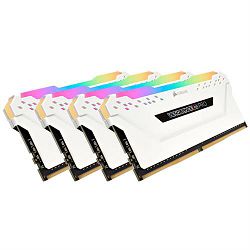 DDR4 32GB (4x8) Corsair 3200MHz LED RGB PRO White, C16, CMW32GX4M4C3200C16W