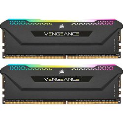 DDR4 16GB (2x8) Corsair 3200MHz RGB PRO SL Black, CL16, CMH16GX4M2E3200C16