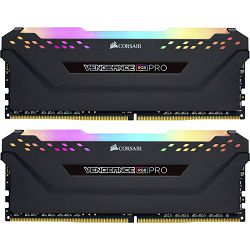 DDR4 32GB (2x16) Corsair 3600MHz RGB PRO Black, CMW32GX4M2D3600C18