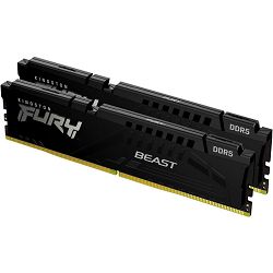 DDR5 64GB (2x32) Kingston, 5600MHz, Fury Beast Black, KF556C40BBK2-64