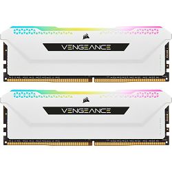 DDR4 32GB (2x16) Corsair 3200MHz RGB White, CL16, CMH32GX4M2E3200C16W