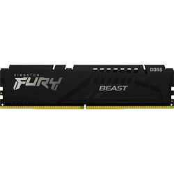 DDR5 32GB (1x32) Kingston, 5200MHz, Fury Beast Black, KF552C40BB-32