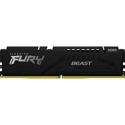 DDR5 32GB (1x32) Kingston, 5200MHz, Fury Beast Black, Intel XMP, KF552C40BB-32