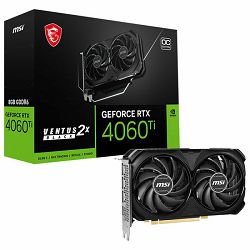 MSI RTX4060Ti Ventus 2X Black 8G OC, 8GB, GDDR6, V515-017R