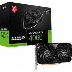 MSI RTX4060 Ventus 2X Black OC, 8GB GDDR6, GeForce, V516-004R