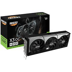 Inno3D RTX5080 X3 OC, 16GB, GDDR7, N50803-16D7X1760