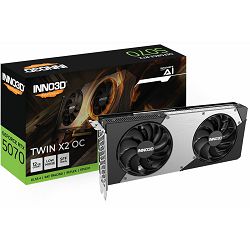Inno3D GeForce RTX5070 Twin X2, 12GB, GDDR7, N50702-12D7-195064N