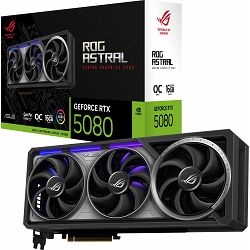 ASUS RTX5080 ROG Astral, 16GB GDDR7, ROG-ASTRAL-RTX5080-O16G-GAMING, 90YV0LV0-M0NA00