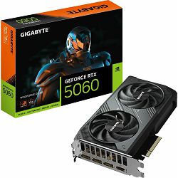 Gigabyte RTX5060 Windforce, 8GB GDDR7, nVidia GeForce, GV-N5060WF2OC-8GD
