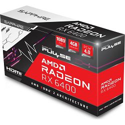 Sapphire RX6400 Pulse, 4GB GDDR6, 11315-01-20G