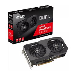 ASUS RX6600 DUAL-RX6600-8G-V2, 8GB GDDR6, 90YV0GP2-M0NA00