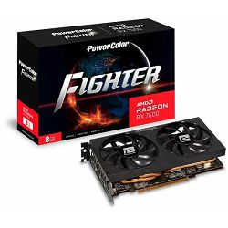 PowerColor RX7600, Fighter, AMD Radeon, 8GB GDDR6, RX7600 8G-F