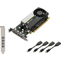 PNY Quadro T1000, 4GB GDDR6, 4xmDP, nVidia, Low Profile, VCNT1000-PB