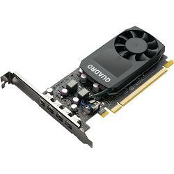 NVIDIA PNY Quadro P1000 DVI V2 , 4x mDP ,  4GB GDDR5, VCQP1000DVIV2-PB