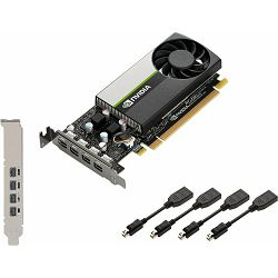 PNY Quadro T1000, 8GB GDDR6, 4xmDP, nVidia, Low Profile, VCNT1000-8GB-PB