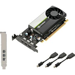 PNY Quadro T400, 4GB GDDR6, 3xmDP, nVidia, Low Profile, VCNT400-4GB-PB