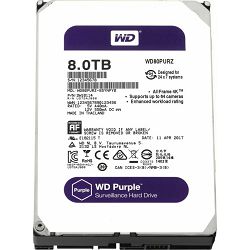 WD 8TB 3.5" 7200rpm, 256MB, WD82PURZ, Purple