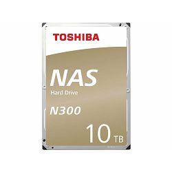 Toshiba 10TB 3.5", 7200rpm, 128MB, N300, Gold, HDWG11AUZSVA