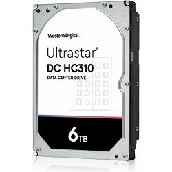 WD 6TB 3.5" 7200rpm, 256MB, 512e, Ultrastar DC HC310, HUS726T6TALE6L4 / 0B36039