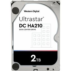 WD 2TB 3.5", 7200rpm, 128MB, 512n, Ultrastar DC HA210,  HUS722T2TALA604