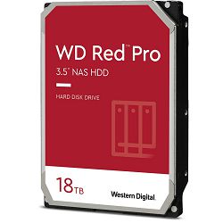 WD 18TB 3.5", 7200rpm, 512MB, Red Pro, WD181KFGX
