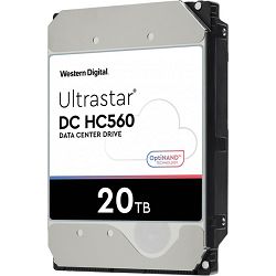 WD 20TB 3.5", 7200rpm, 512MB, 512e, Ultrastar DC HC560, WUH722020BLE6L4/ 0F38785