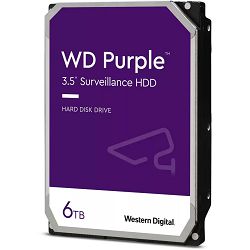 WD 6TB 3.5", 5640rpm, 256MB,  Purple, WD64PURZ