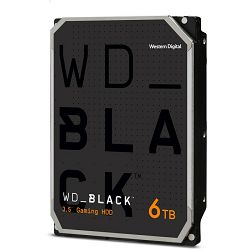 WD 6TB 3.5" 7200rpm, 128MB, WD6004FZWX, Black