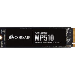 Corsair SSD 240GB, Force Series, MP510, M.2, NVMe 1.3, PCIe 3.0 x4, CSSD-F240GBMP510