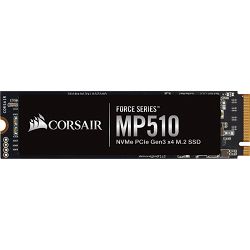 Corsair SSD 480GB, Force Series, MP510, M.2, NVMe 1.3, PCIe 3.0 x4, CSSD-F480GBMP510B