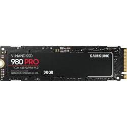 Samsung SSD 500GB 980 PRO M.2, PCIe 4.0 x4, MZ-V8P500BW
