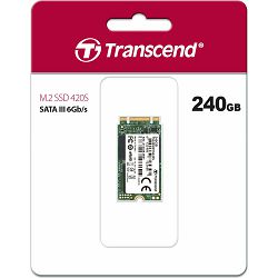 Transcend SSD MTS420S 240GB M.2 42mm, 2242, SATA III, TS240GMTS420S