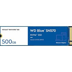 WD SSD 500GB M.2 Blue SN570 NVMe, WDS500G3B0C, 3500MBs/2300MBs