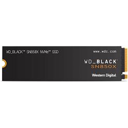 WD SSD 1TB Black SN850X NVMe, M.2, WDS100T2X0E