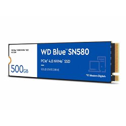 WD SSD 500GB M.2 Blue SN580 NVMe, WDS500G3B0E, 4000MBps/3600MBps