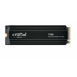 Crucial SSD 2TB T705, heatsink, M.2 SSD, NVMe PCIe, Gen 5, CT2000T705SSD5