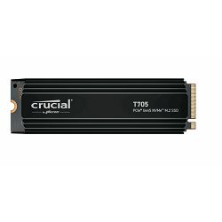 Crucial SSD 4TB T705, heatsink, M.2 SSD, NVMe PCIe, Gen 5, CT4000T705SSD5